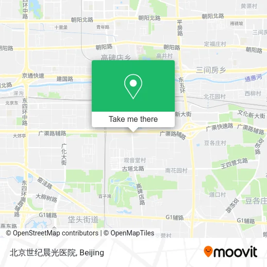 北京世纪晨光医院 map