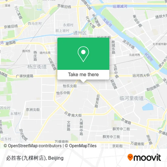 必胜客(九棵树店) map