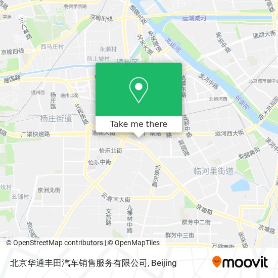 北京华通丰田汽车销售服务有限公司 map