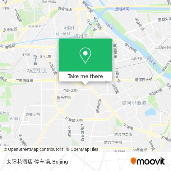 太阳花酒店-停车场 map