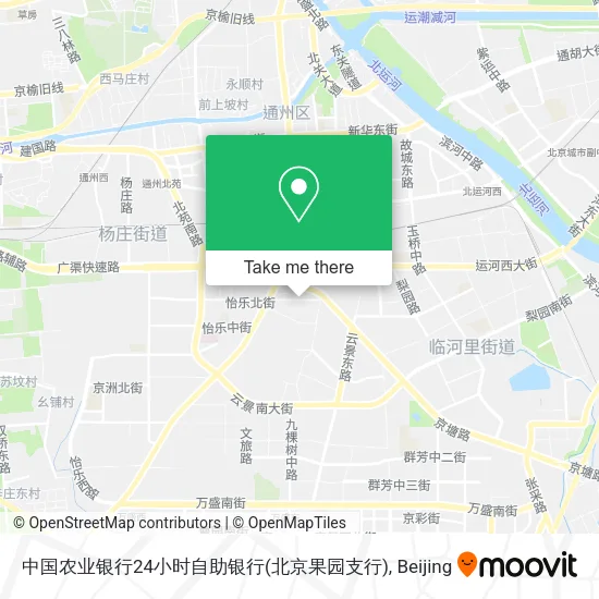 中国农业银行24小时自助银行(北京果园支行) map