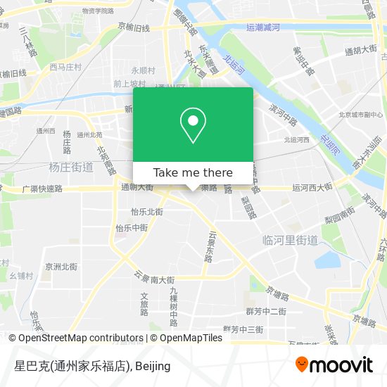 星巴克(通州家乐福店) map