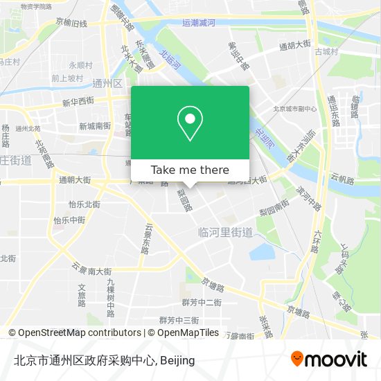 北京市通州区政府采购中心 map