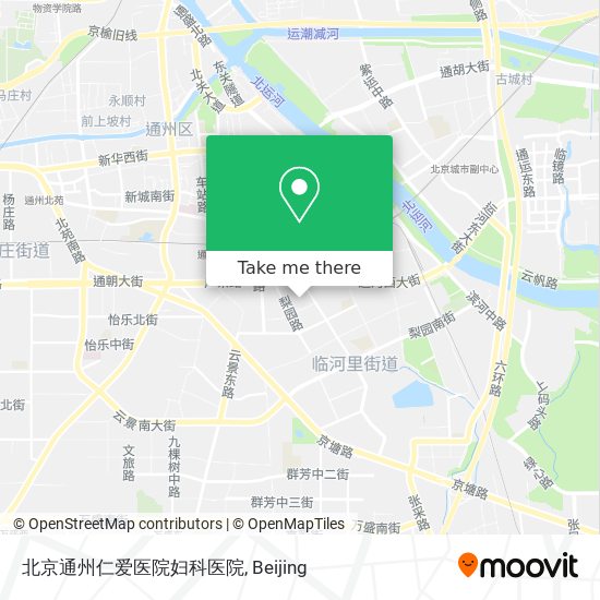 北京通州仁爱医院妇科医院 map