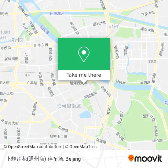 卜蜂莲花(通州店)-停车场 map