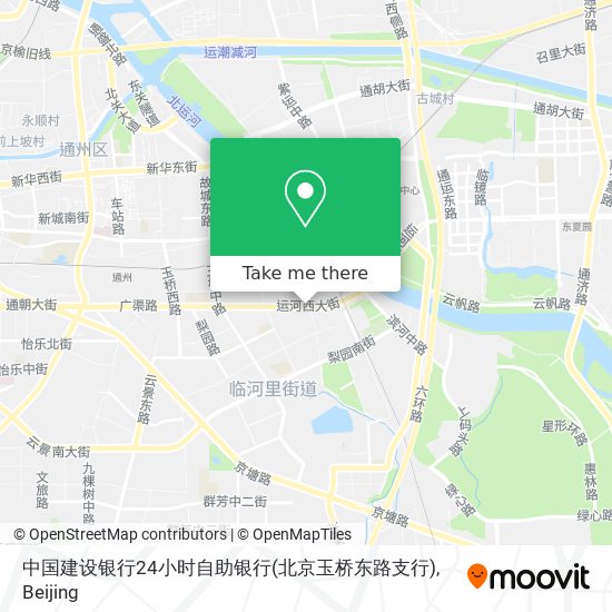 中国建设银行24小时自助银行(北京玉桥东路支行) map