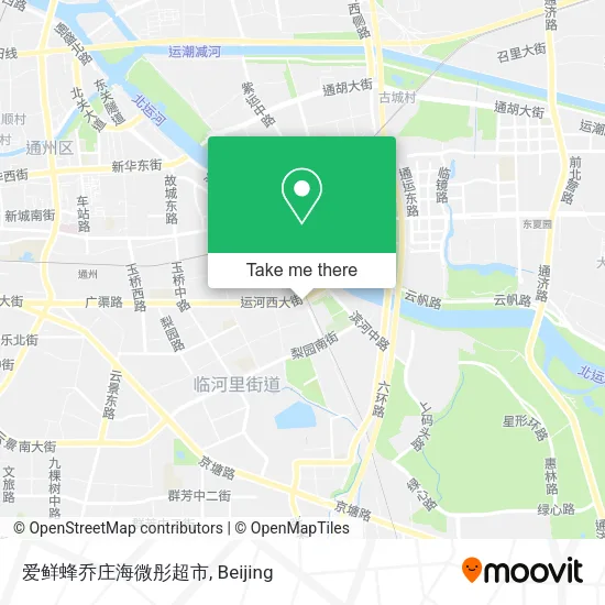 爱鲜蜂乔庄海微彤超市 map