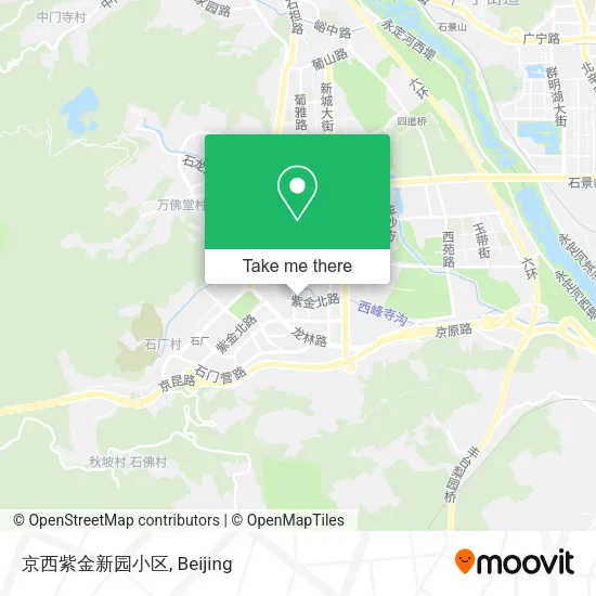 京西紫金新园小区 map
