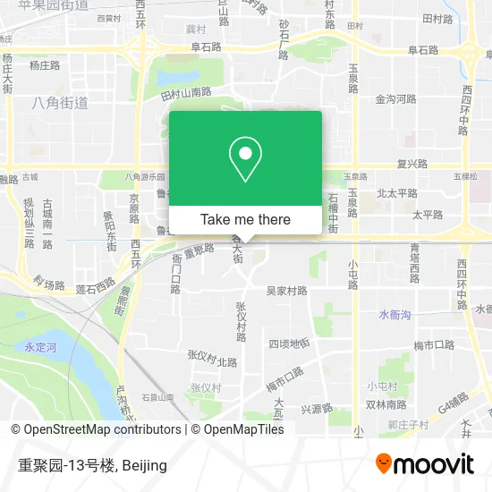 重聚园-13号楼 map