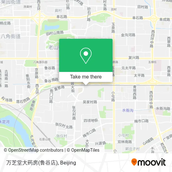 万芝堂大药房(鲁谷店) map