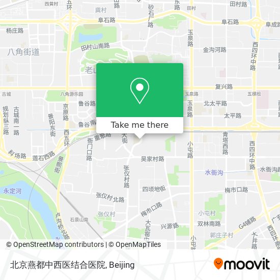 北京燕都中西医结合医院 map