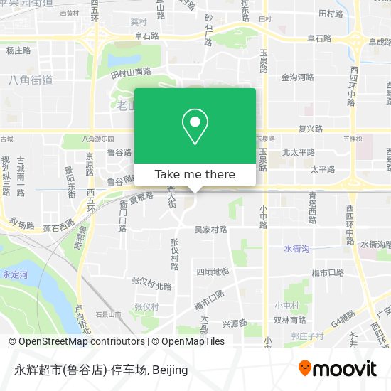 永辉超市(鲁谷店)-停车场 map