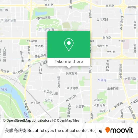美眼亮眼镜 Beautiful eyes the optical center map