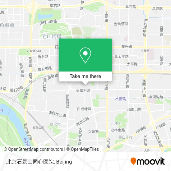 北京石景山同心医院 map