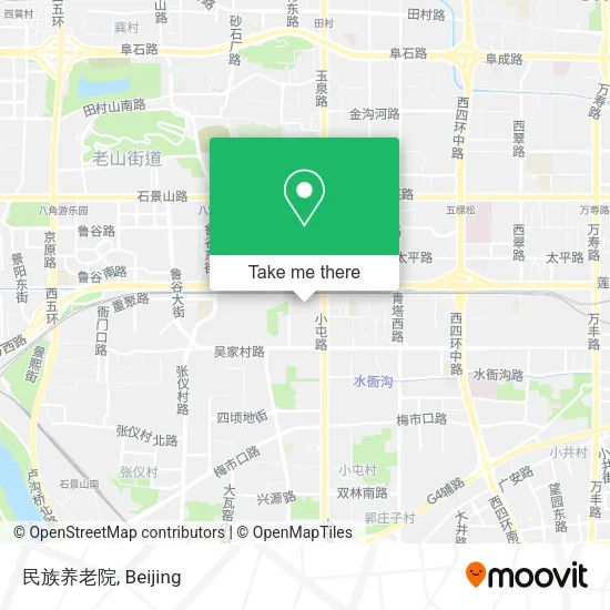 民族养老院 map