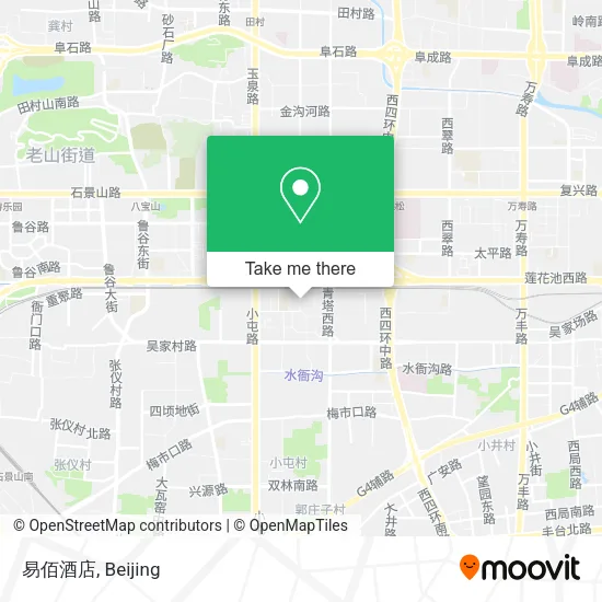 易佰酒店 map