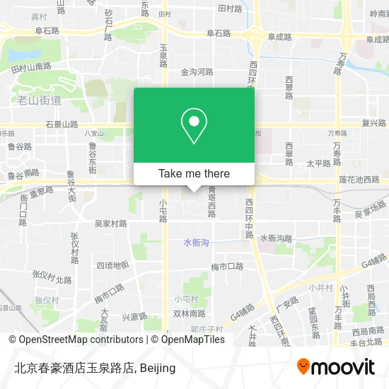 北京春豪酒店玉泉路店 map
