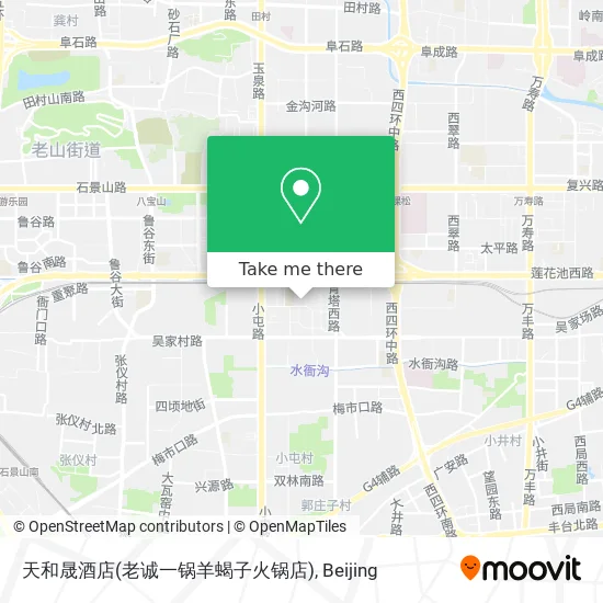 天和晟酒店(老诚一锅羊蝎子火锅店) map