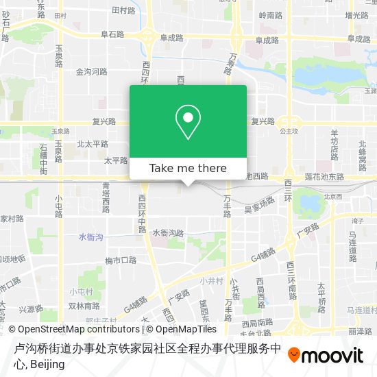 卢沟桥街道办事处京铁家园社区全程办事代理服务中心 map