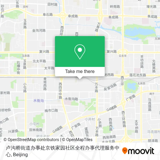 卢沟桥街道办事处京铁家园社区全程办事代理服务中心 map