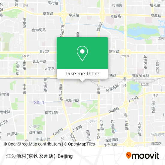 江边渔村(京铁家园店) map