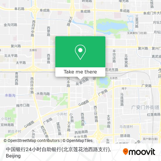 中国银行24小时自助银行(北京莲花池西路支行) map