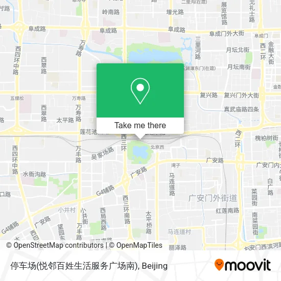 停车场(悦邻百姓生活服务广场南) map