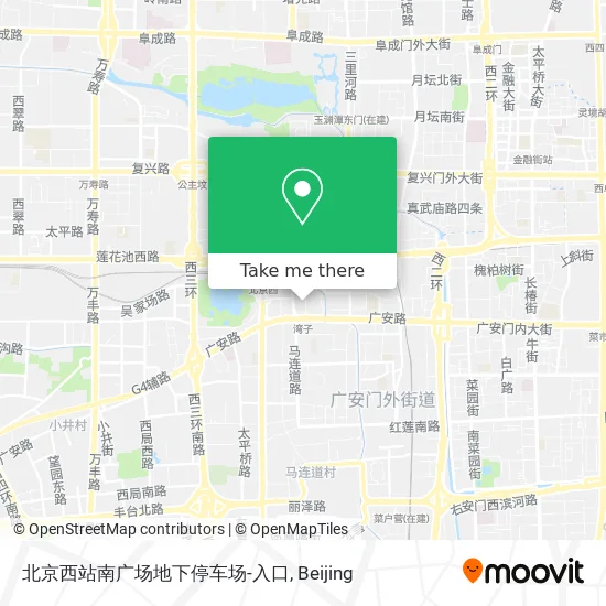 北京西站南广场地下停车场-入口 map