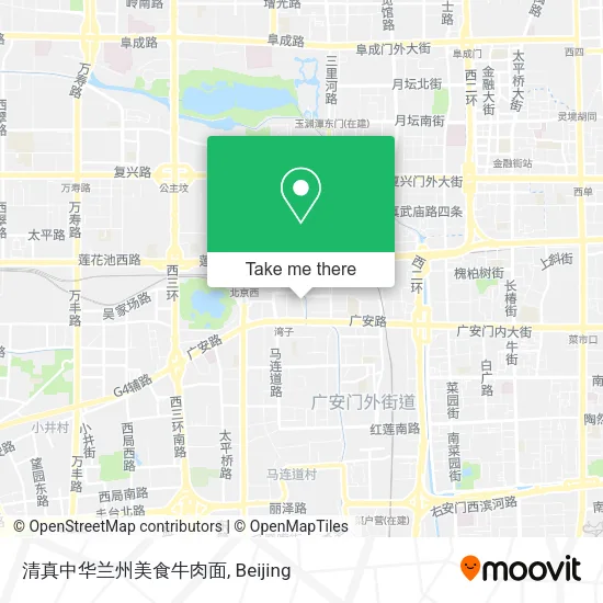 清真中华兰州美食牛肉面 map