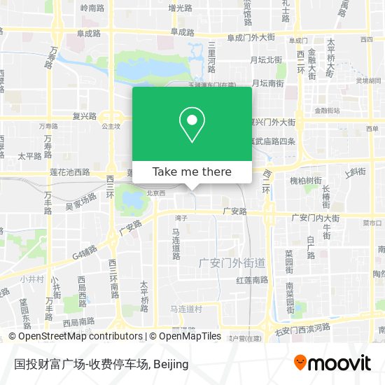 国投财富广场-收费停车场 map