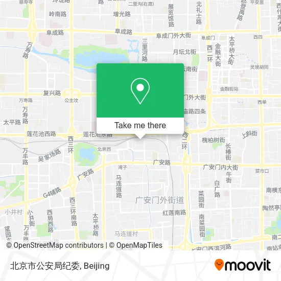 北京市公安局纪委 map