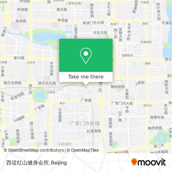 西堤红山健身会所 map