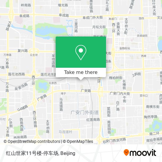 红山世家11号楼-停车场 map