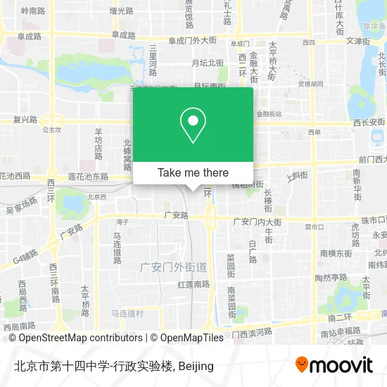 北京市第十四中学-行政实验楼 map