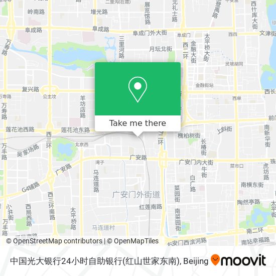 中国光大银行24小时自助银行(红山世家东南) map