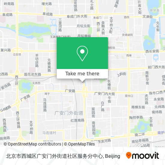 北京市西城区广安门外街道社区服务分中心 map