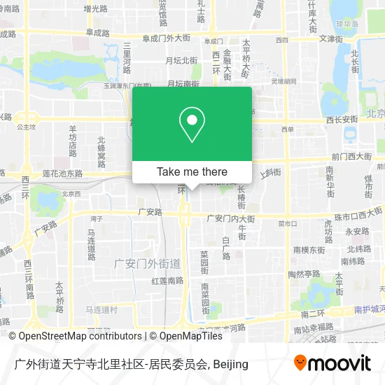 广外街道天宁寺北里社区-居民委员会 map