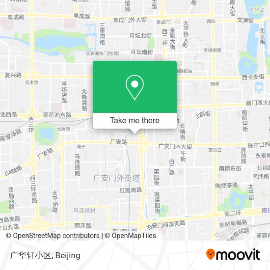 广华轩小区 map