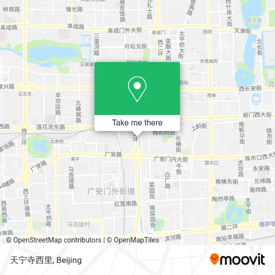 天宁寺西里 map