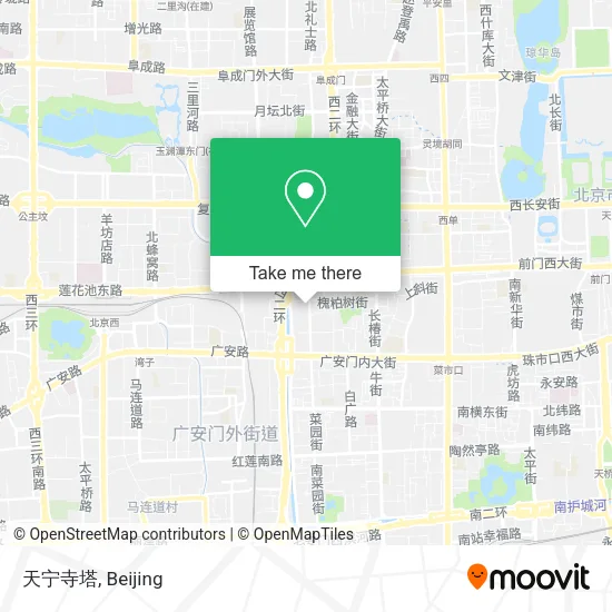 天宁寺塔 map