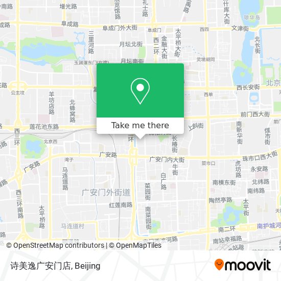 诗美逸广安门店 map