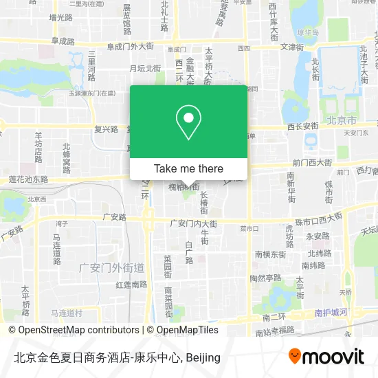 北京金色夏日商务酒店-康乐中心 map