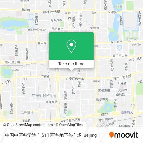 中国中医科学院广安门医院-地下停车场 map