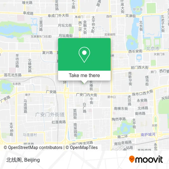 北线阁 map