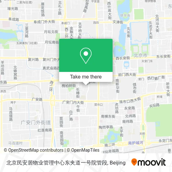 北京民安居物业管理中心东夹道一号院管段 map