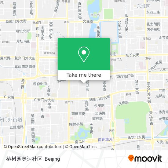 椿树园奥运社区 map