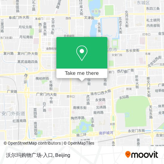 沃尔玛购物广场-入口 map