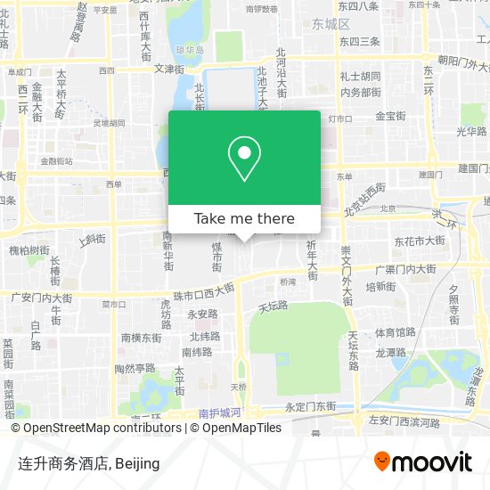 连升商务酒店 map