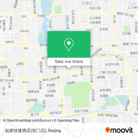 如家快捷酒店(前门店) map