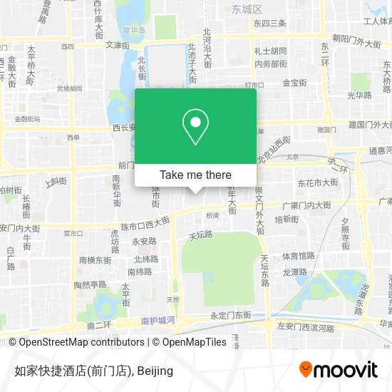 如家快捷酒店(前门店) map